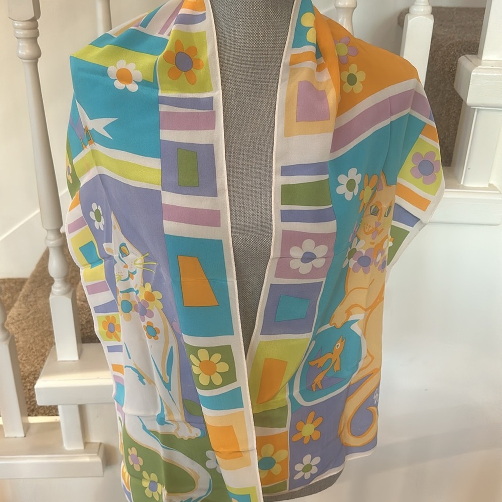 Bob Mackie silk scarf